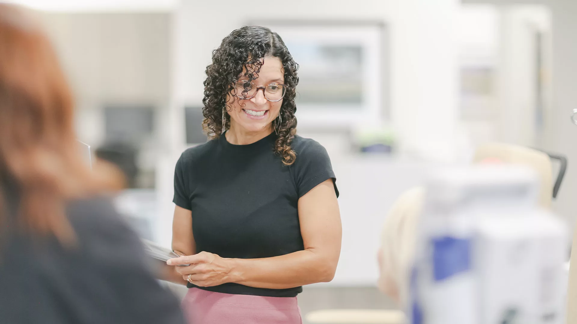 Expertise with Heart A warm, genuine moment with one of our team members, reflecting the compassionate care we’re known for.